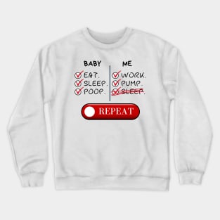 Baby and me check lists Crewneck Sweatshirt